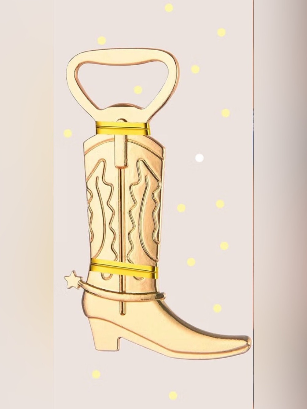 Gold Cowboy Boot Bottle Opener - so cool NWT